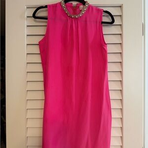 Amanda Uprichard Fuchsia Sleeveless Mini Dress